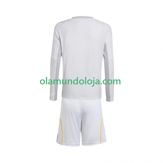 Camisola Real Madrid Criança Equipamento Primeiro 2025-2026 Manga Comprida